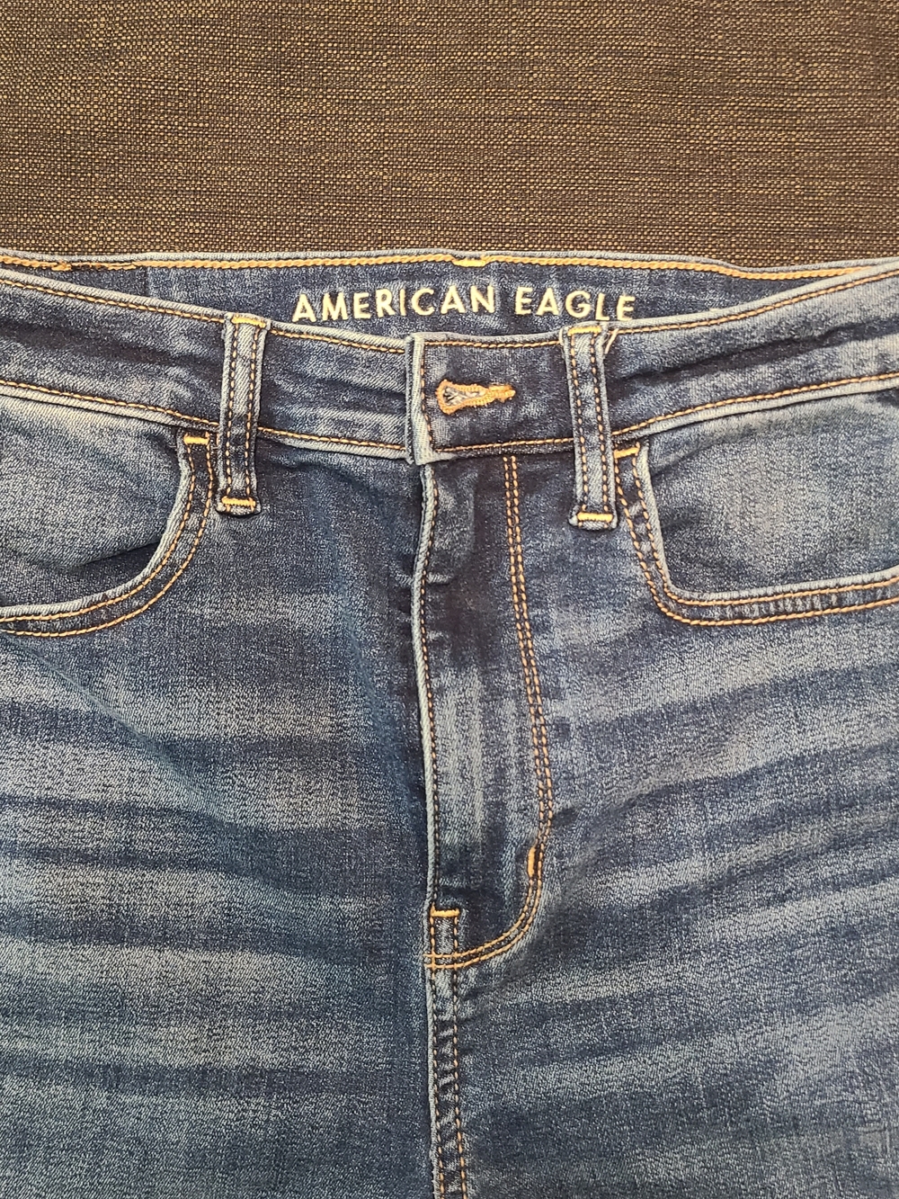 American Eagle Highest Rise Jegging Womens 4 X-Long Dark Wash Skinny Stretch